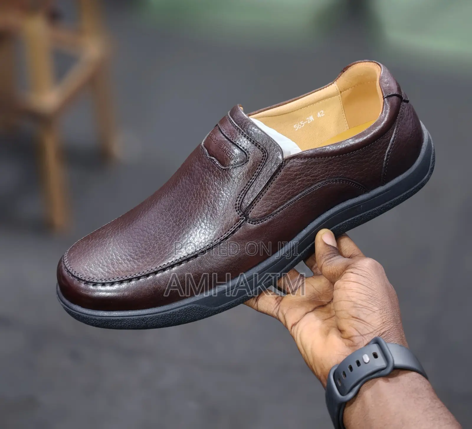 Classic Men's Comfortable Leather Franco Banetti Slip-ons In Stock