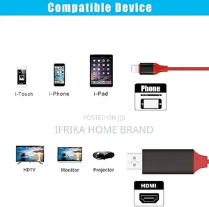 Lightning to Hdmi Adapter, Apple 1080p HDTV Cable Adapter