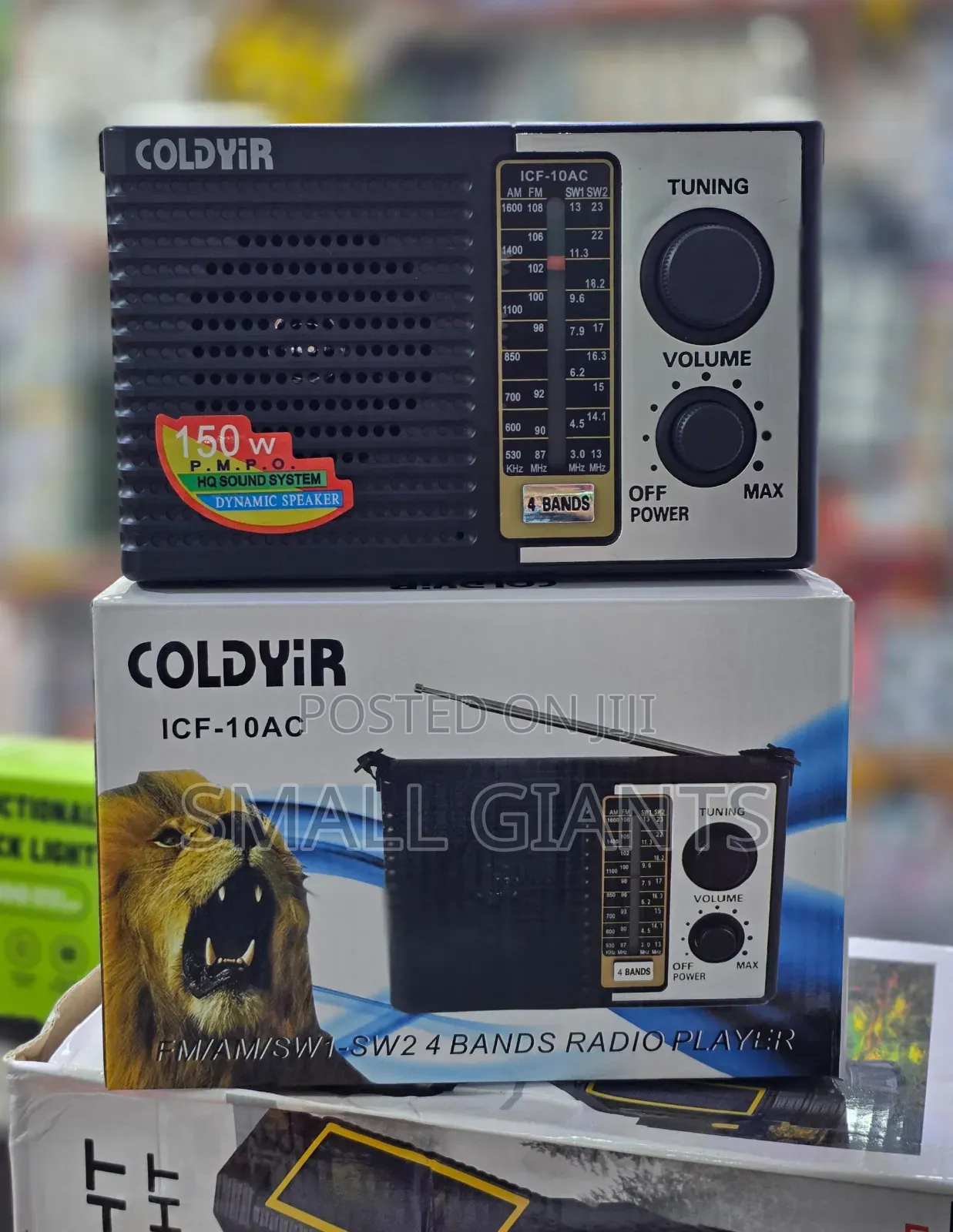Coldyir Icf-10ac Portable 4-Band Radio.