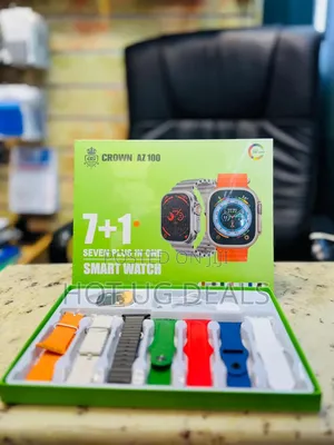 Ultra Max Smartwatch With 7 Straps, Bluetooth Multi-colour
