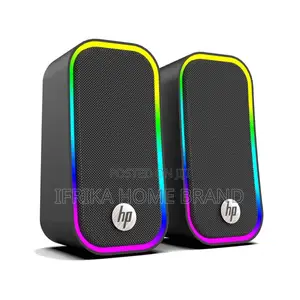 Hp Gaming Multimedia Wired RGB Laptop Speakers 3.5mm+Usb