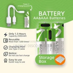 Rechargeable Aa N Aaa Lithium Battery