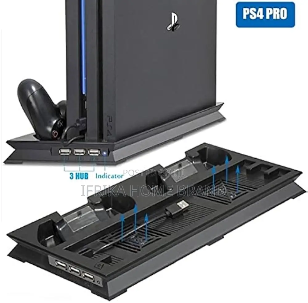 Charging Heat Cooling Sink Fan Vertical Stand for Sony Ps4 Pro
