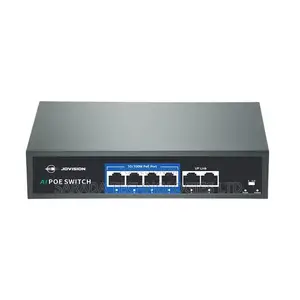 4 Port 10/100m + 2 Port 10/100m Poe + 6kv Lightning Protection