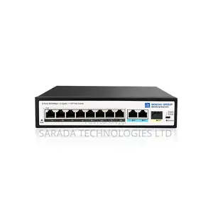 8 Port 10/100m + 2 Port Gigabit + 1 SFP Poe