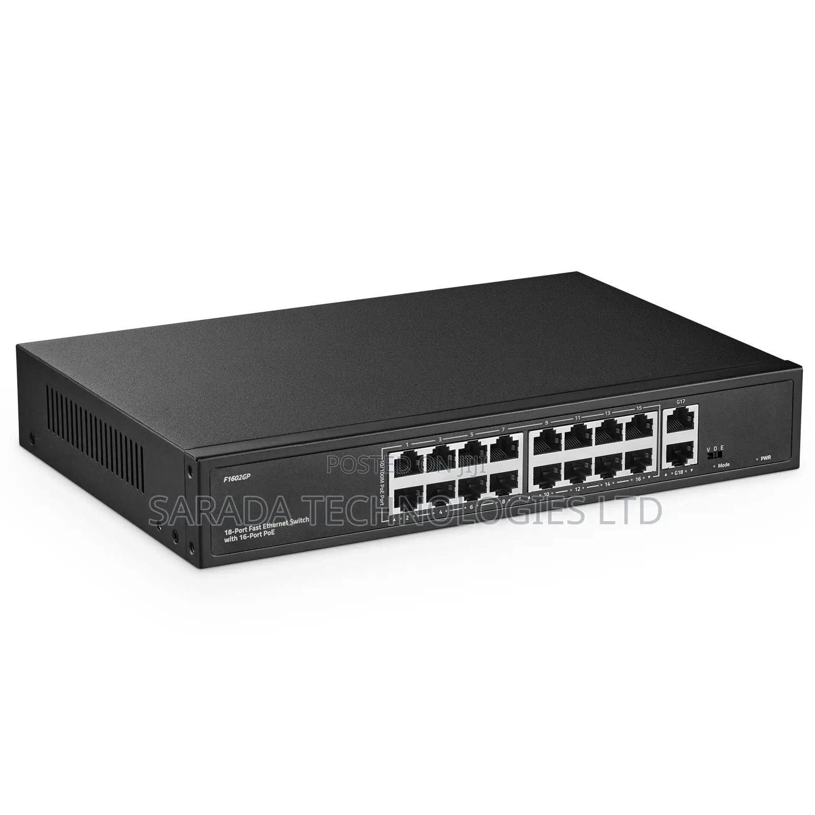 16 Port 10/100m + 2 Port Gigabit + 1 SFP Poe