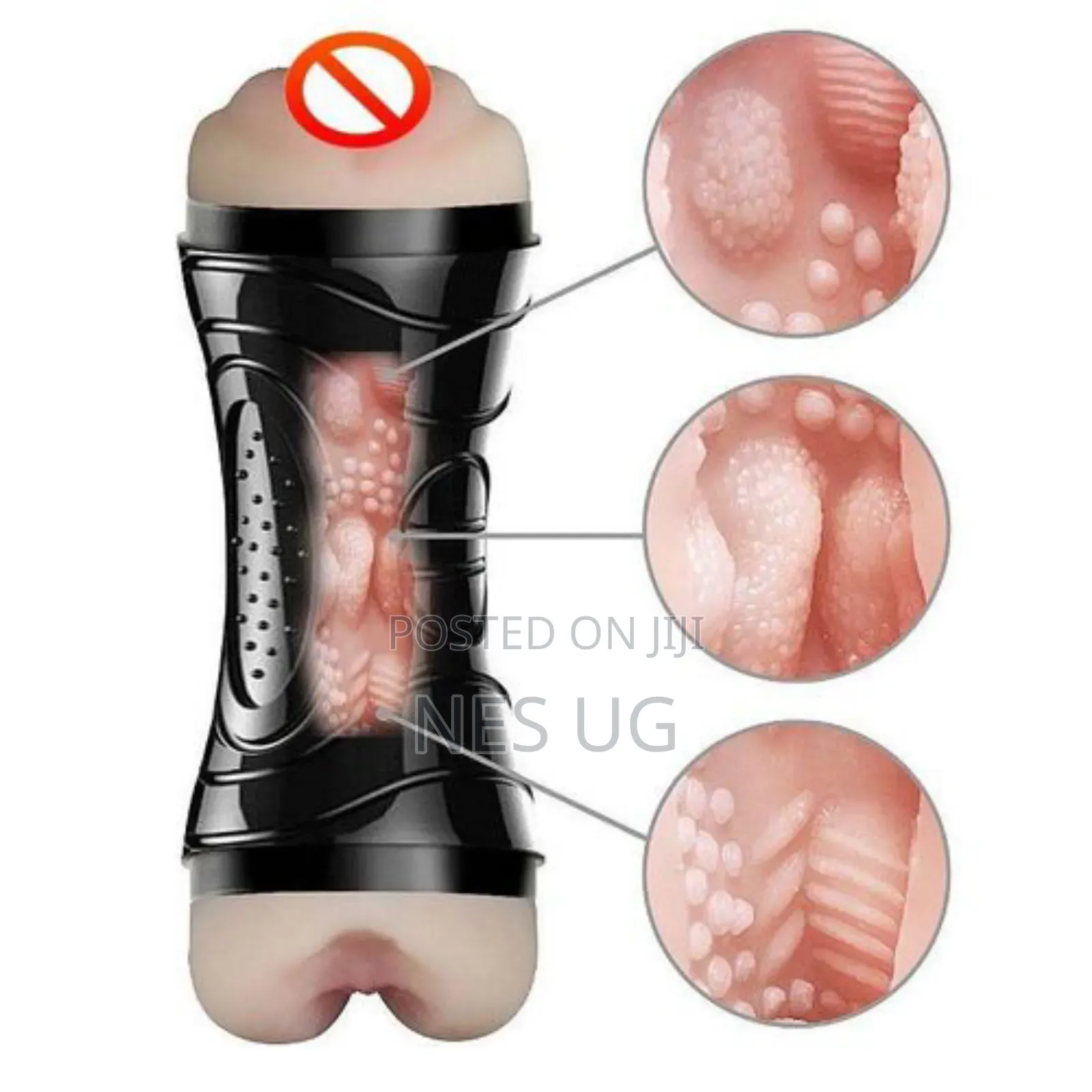 2in1 Male Sextoy Vagina & Anus Male Masturbation Cup Sexual Pleasure