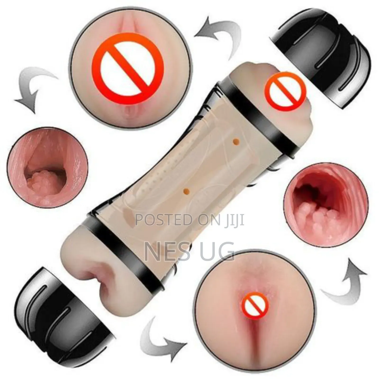 2in1 Male Sextoy Vagina & Anus Male Masturbation Cup Sexual Pleasure