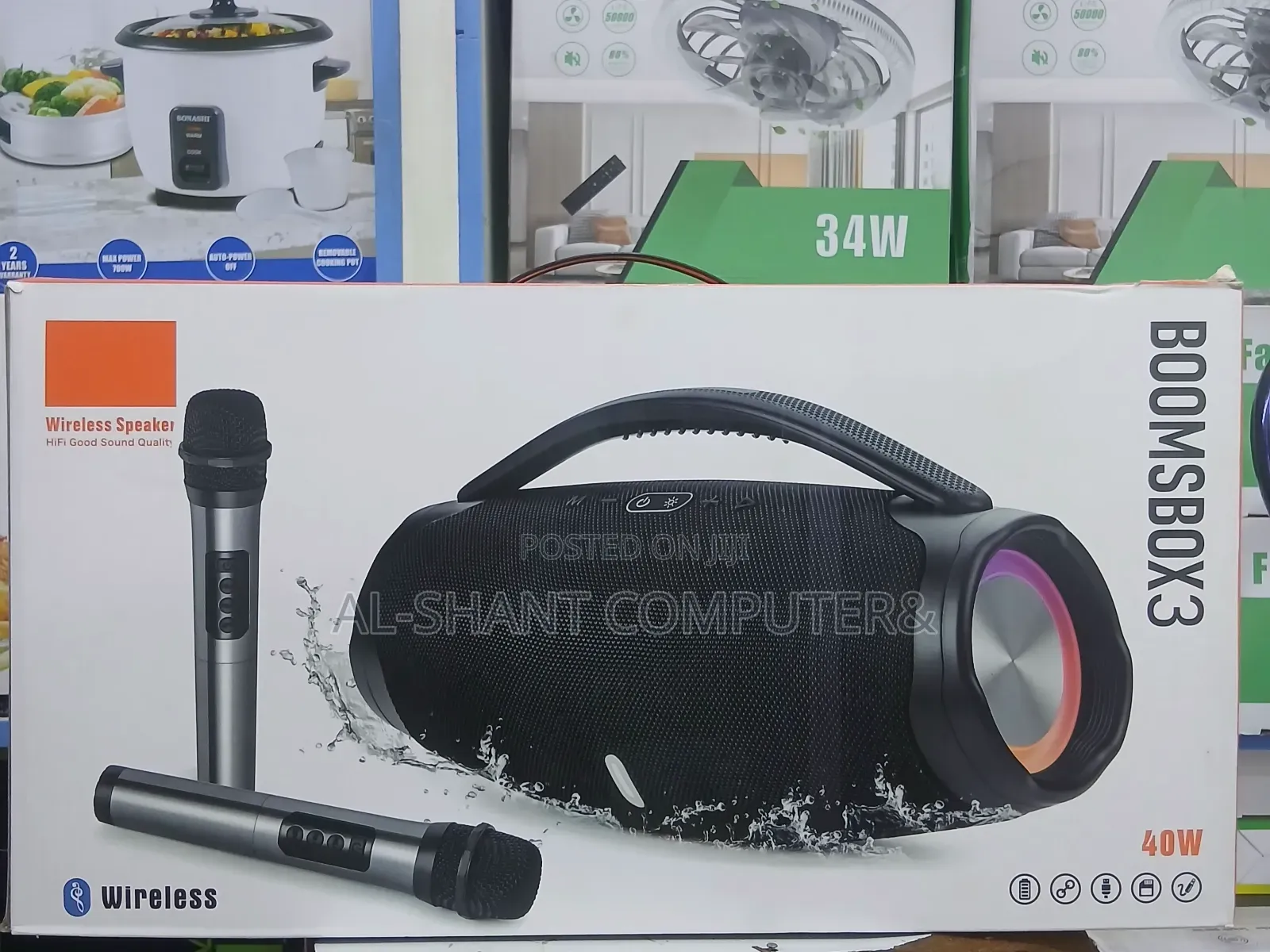 Boomsbox 3/Wireless Speaker With Microphones