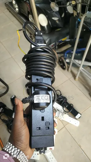 Various 4-Way Power Extension Cords With Uk-Type Plugs and Sockets.
