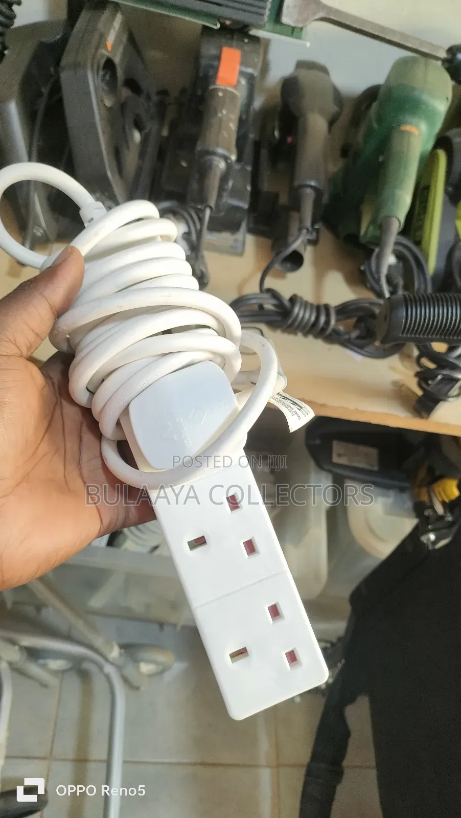 Various 4-Way Power Extension Cords With Uk-Type Plugs and Sockets.