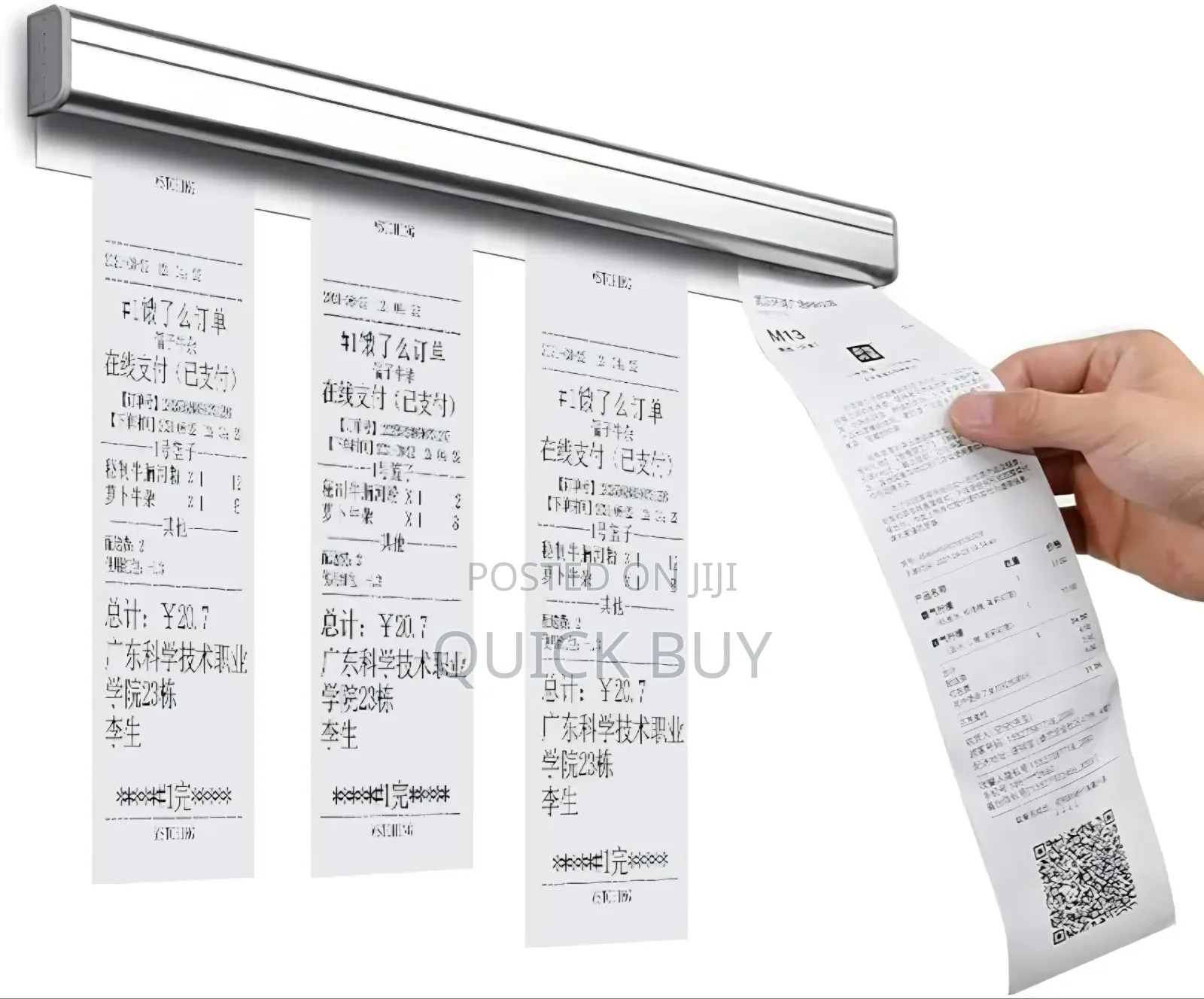 Wall-mounted Aluminum Slide Check Rack Receipt Holder. in Central ...