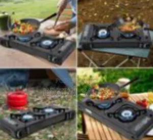 Portable Dual Burner Butane Gas Stove