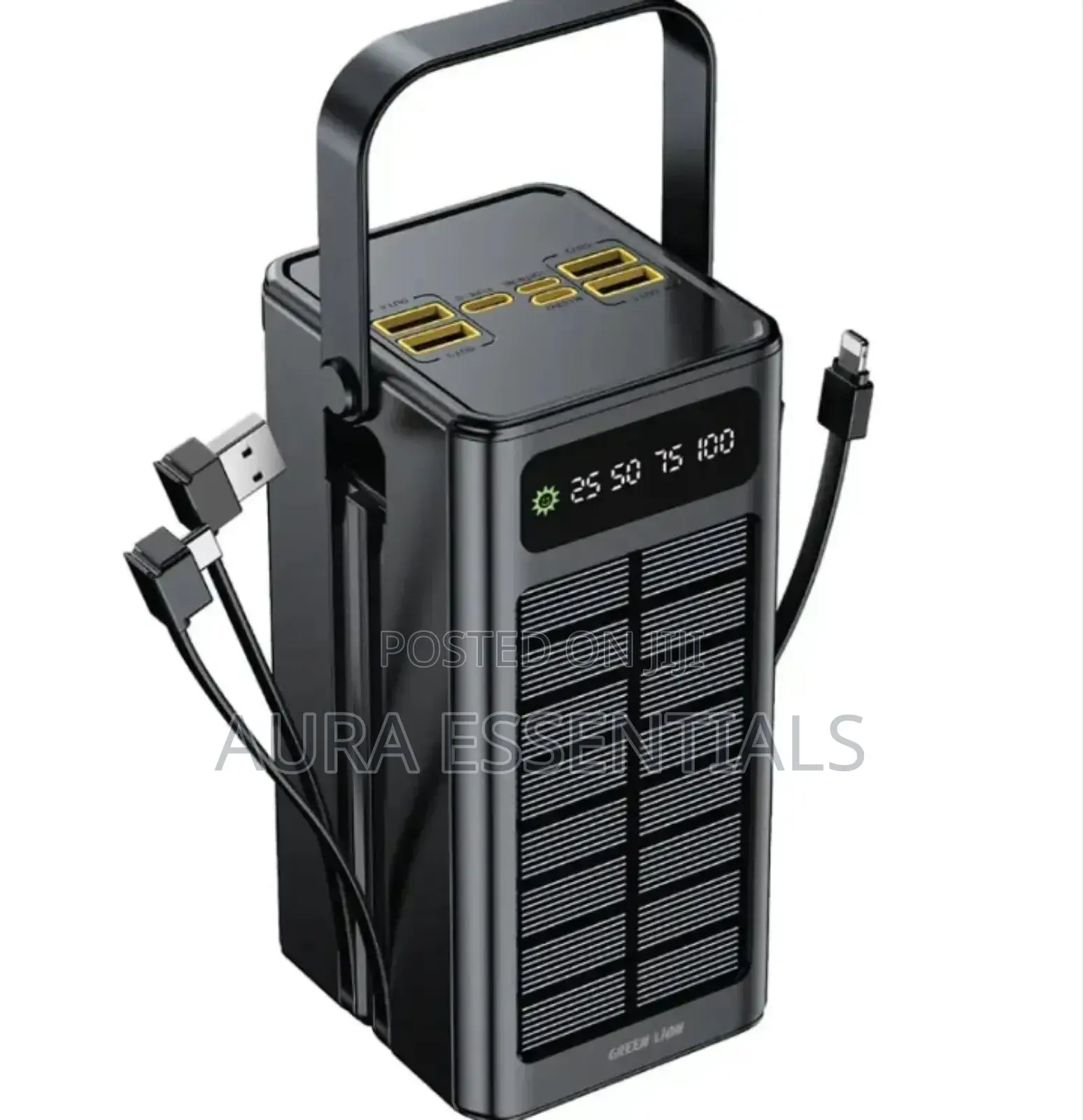 Green Lion Solar X 60000mah Power Bank Pd 20w - Black