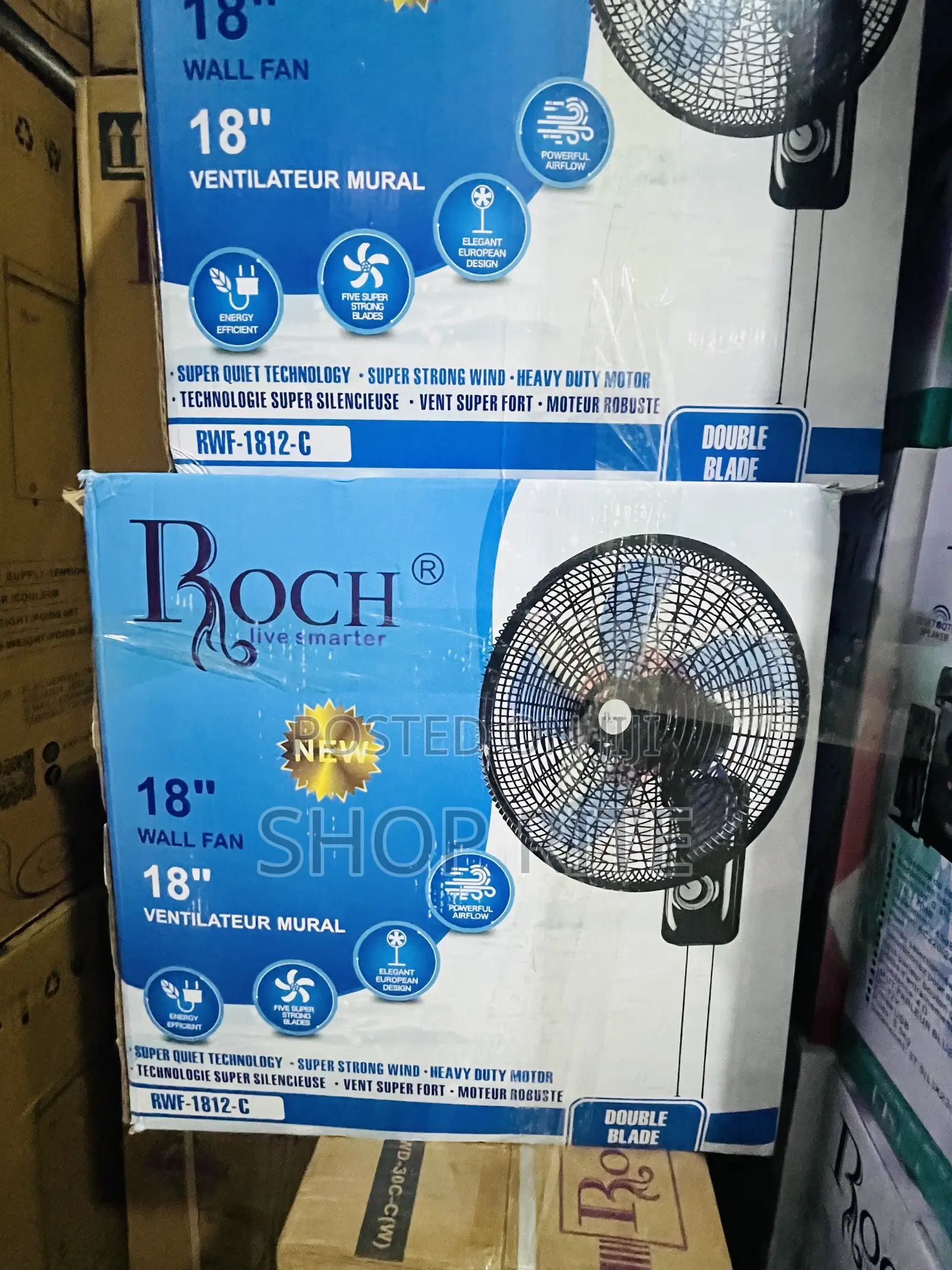 Roch Wall Fan 18 Inches Brand New