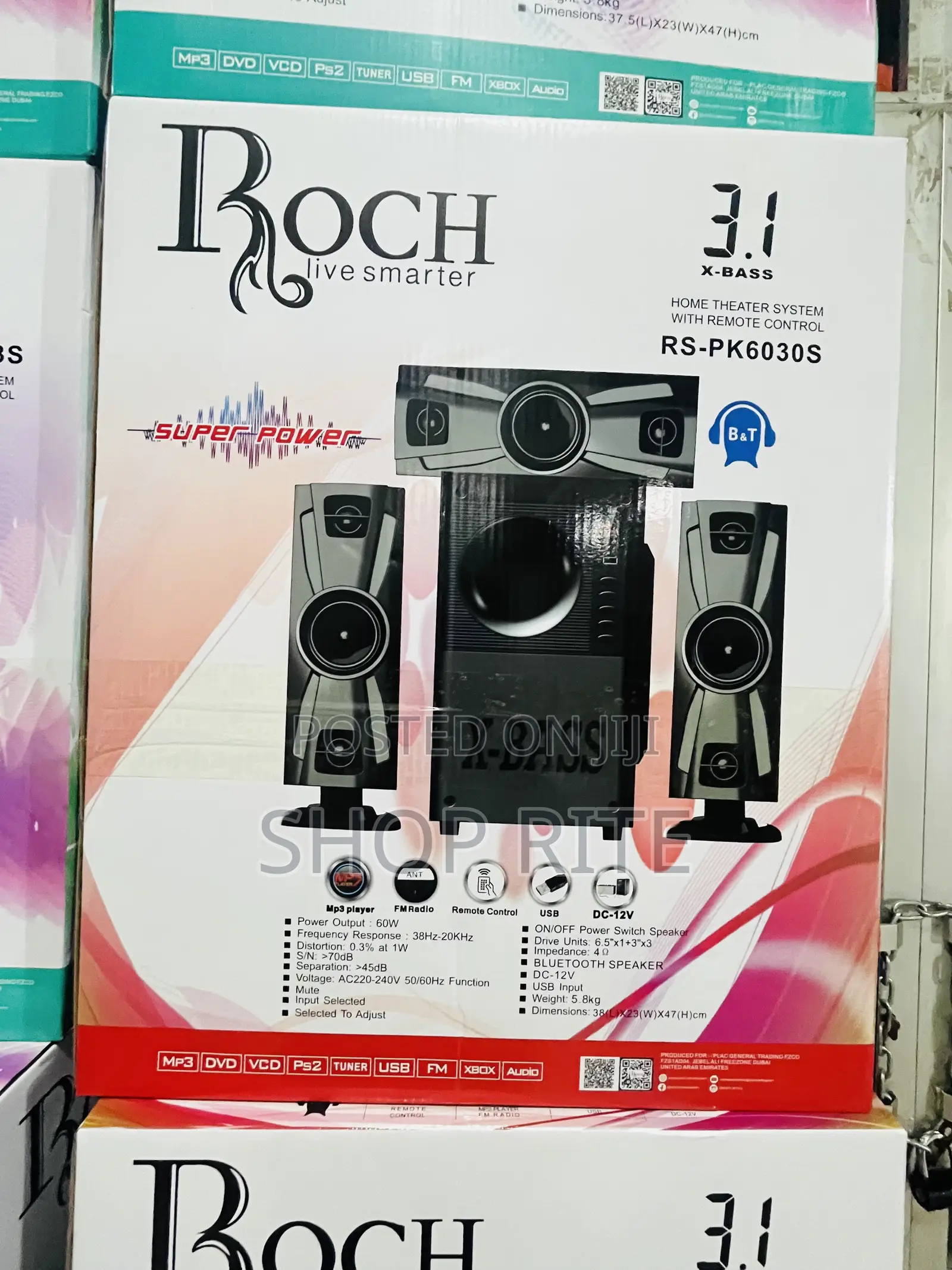 Roch 3.1 Ch X-Bass Subwoofers