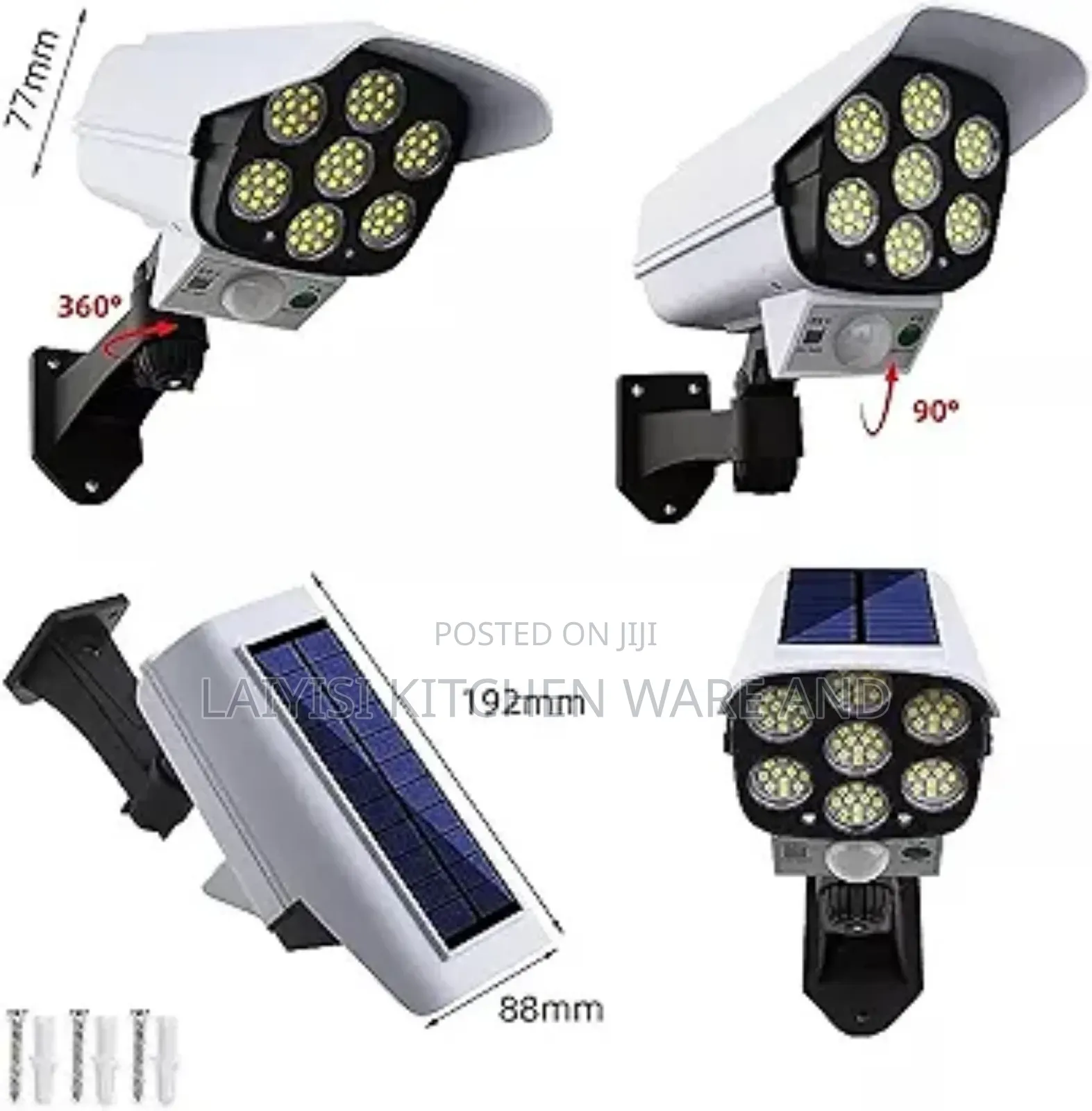 Solar Security Light Motion Sensor Waterproof With Remote for Outdoor