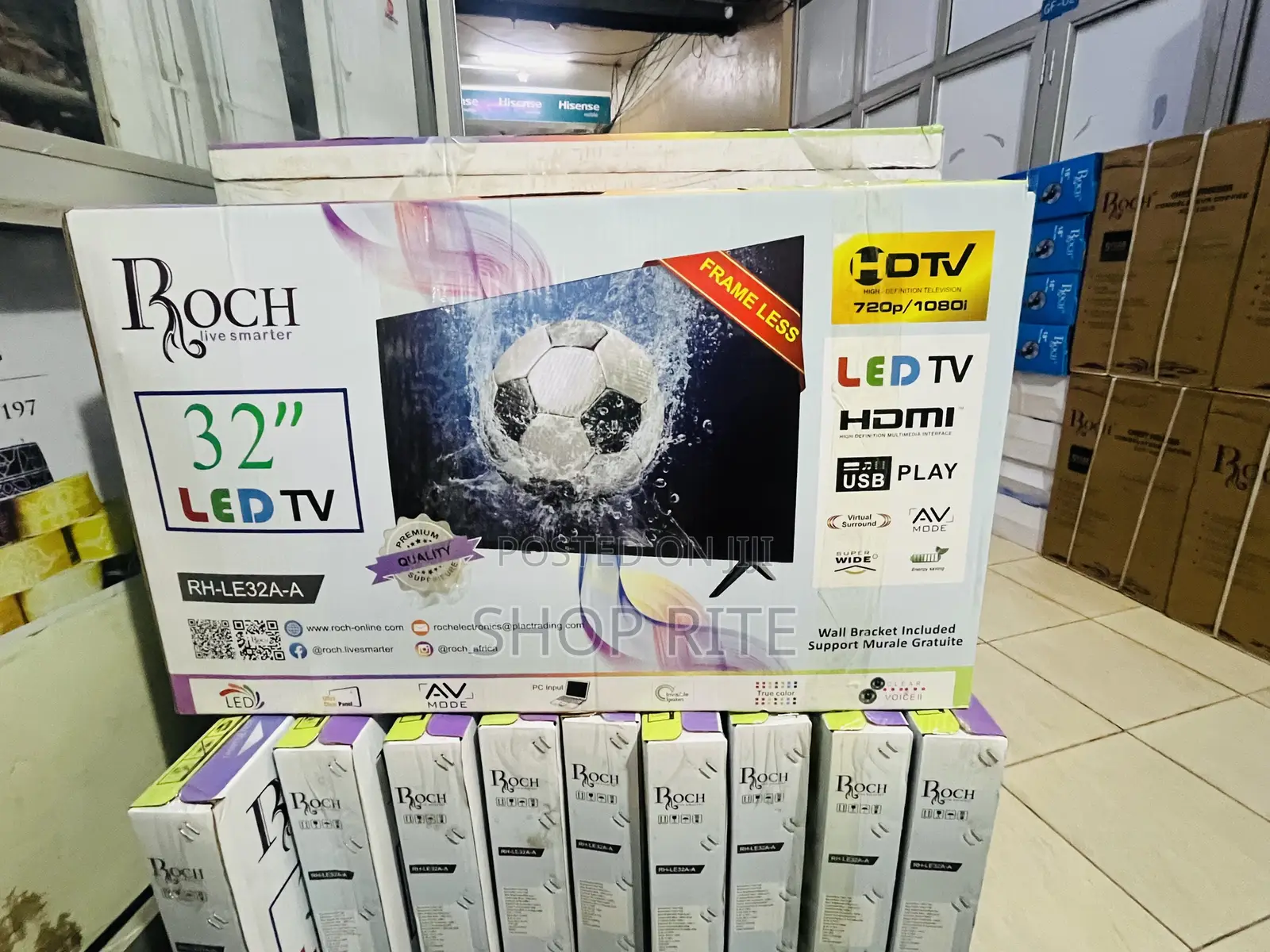 Roch 32 Inches Original 3yrs Warranty Tv