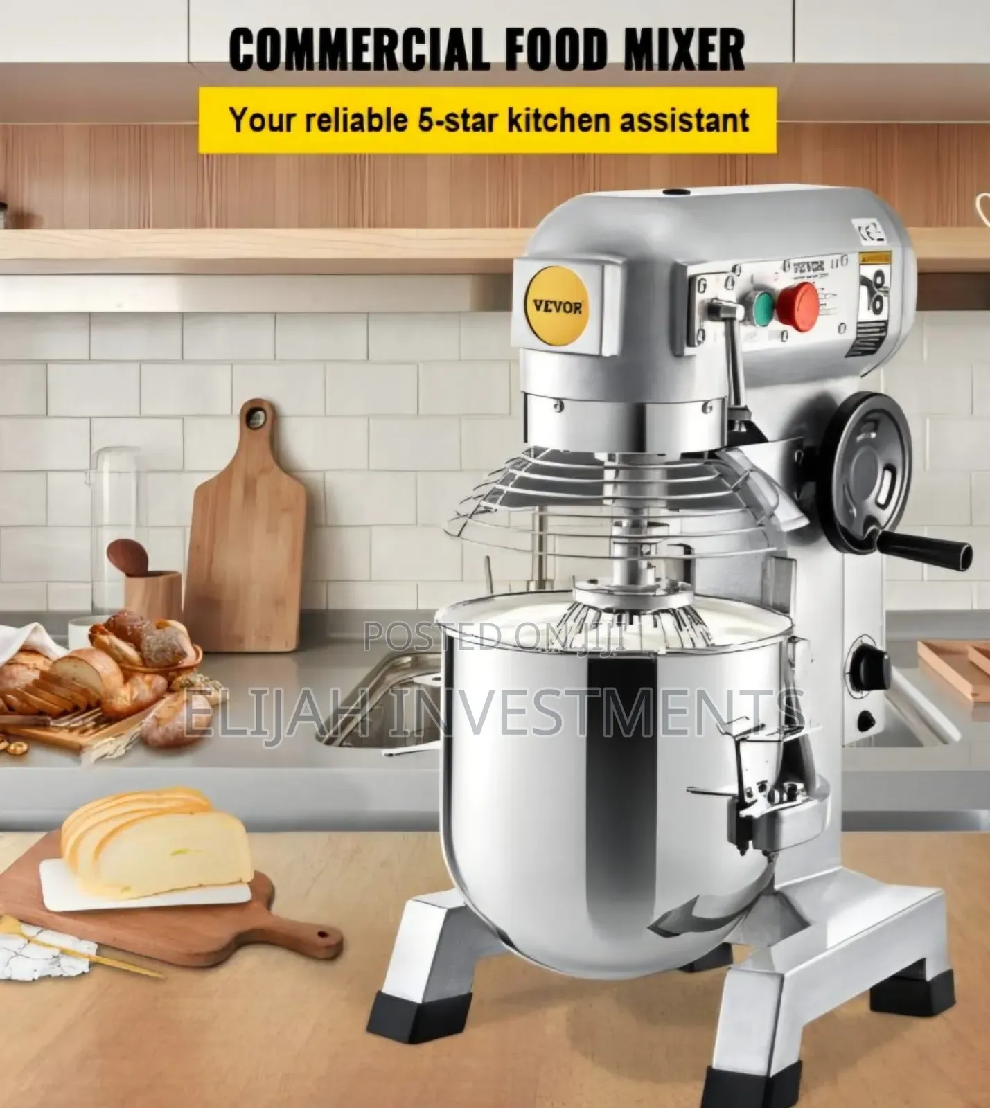 Big Heavy-Duty Commercial Food Mixer