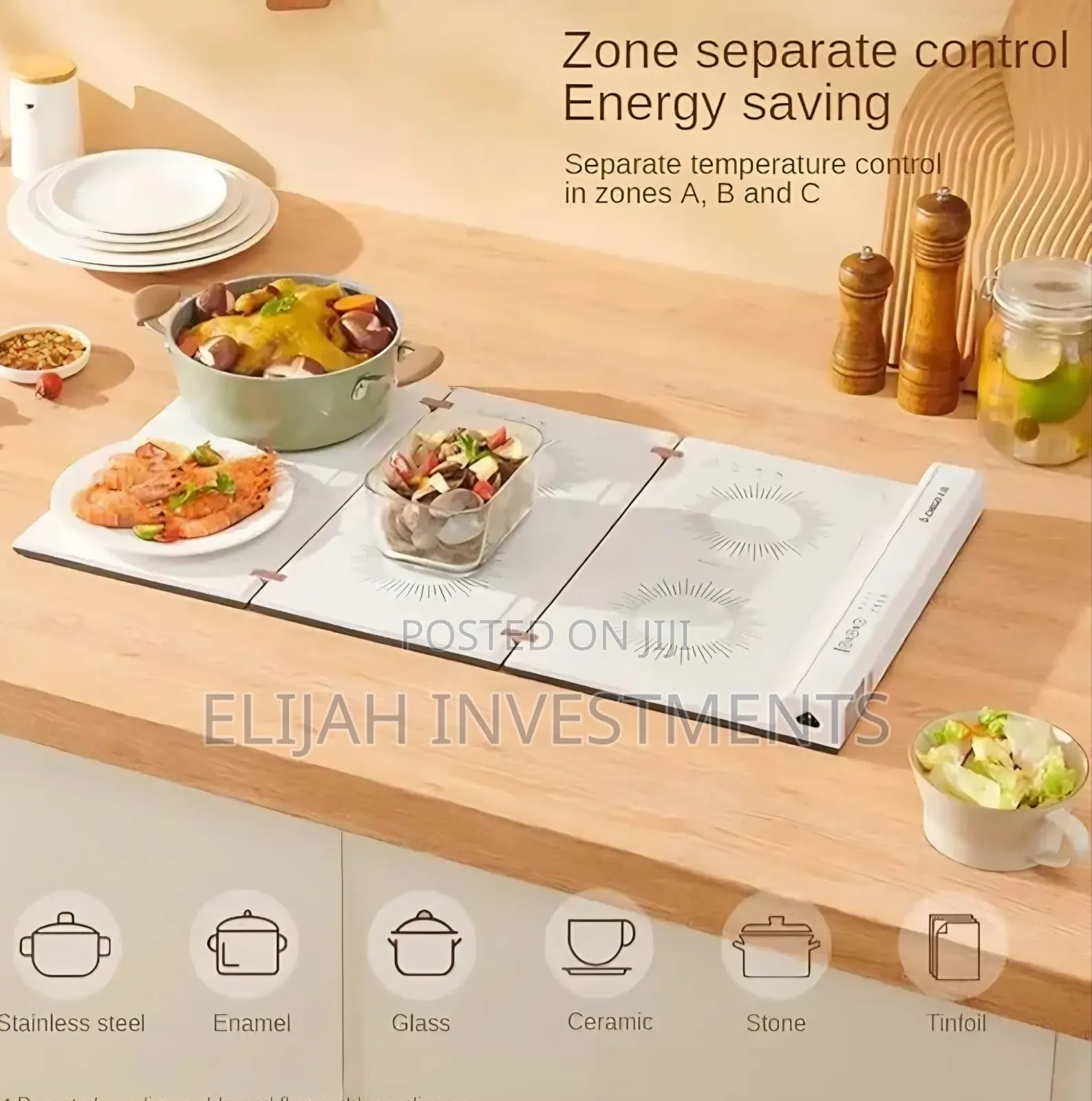 Foldable Electric Food Warming Plate.