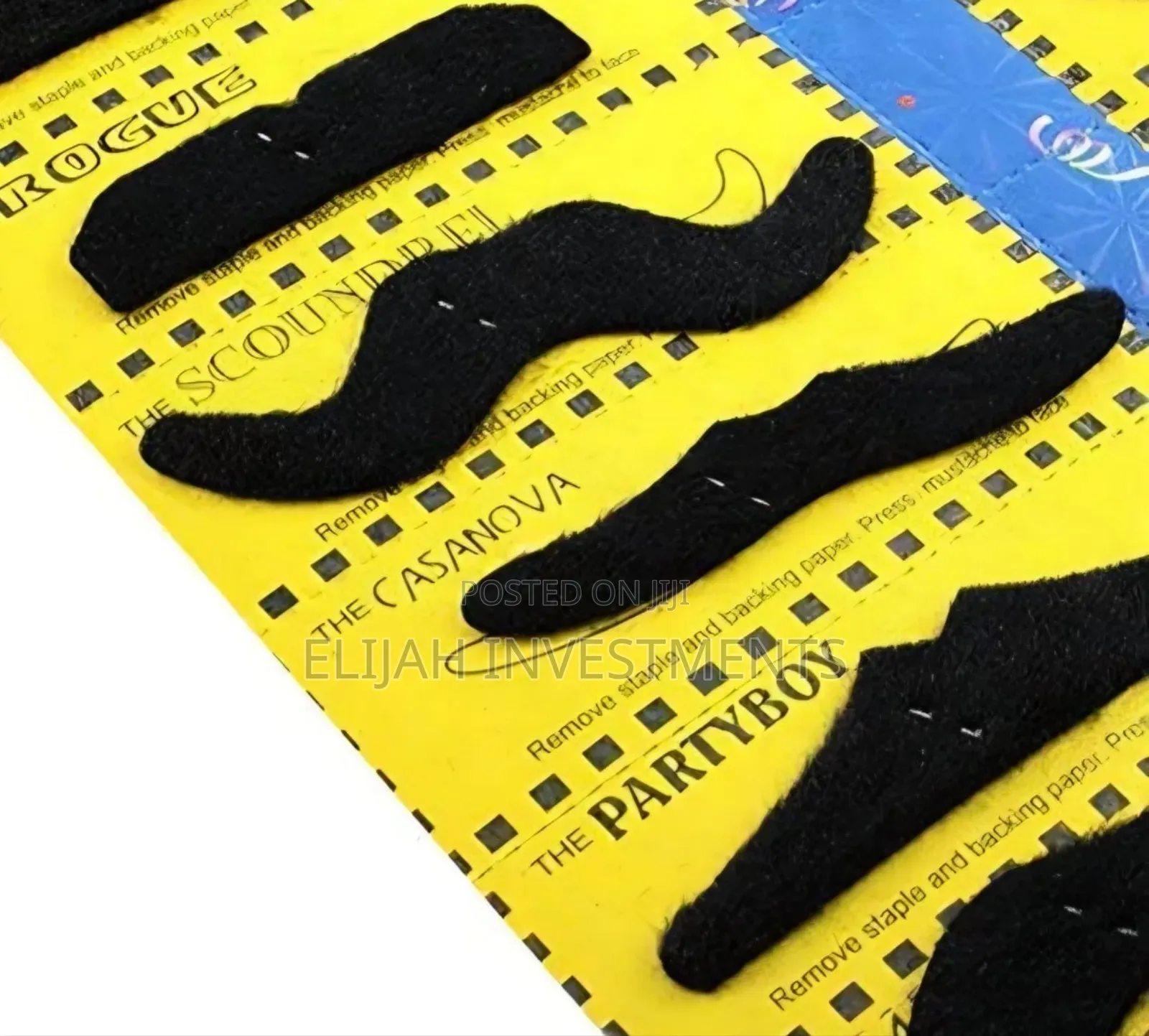 Self-Adhesive Fake Mustaches for Costume Parties and Events