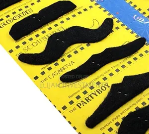 Self-Adhesive Fake Mustaches for Costume Parties and Events