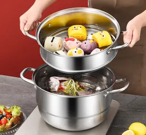30cm Stainless Steel 3-Tier Food Steamer With Timer