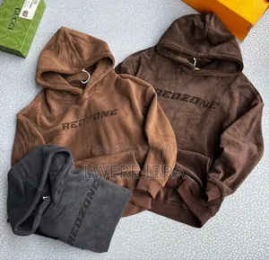 Brown Red Zone Hoodies