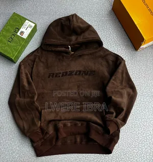 Brown Red Zone Hoodies