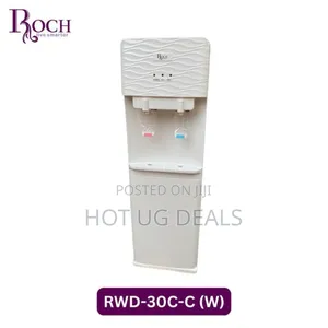 Roch 2 Taps Hot And Cold Water Dispenser With Storage Cabinet - White