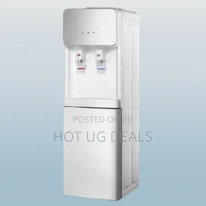 Roch 2 Taps Hot And Cold Water Dispenser With Storage Cabinet - White