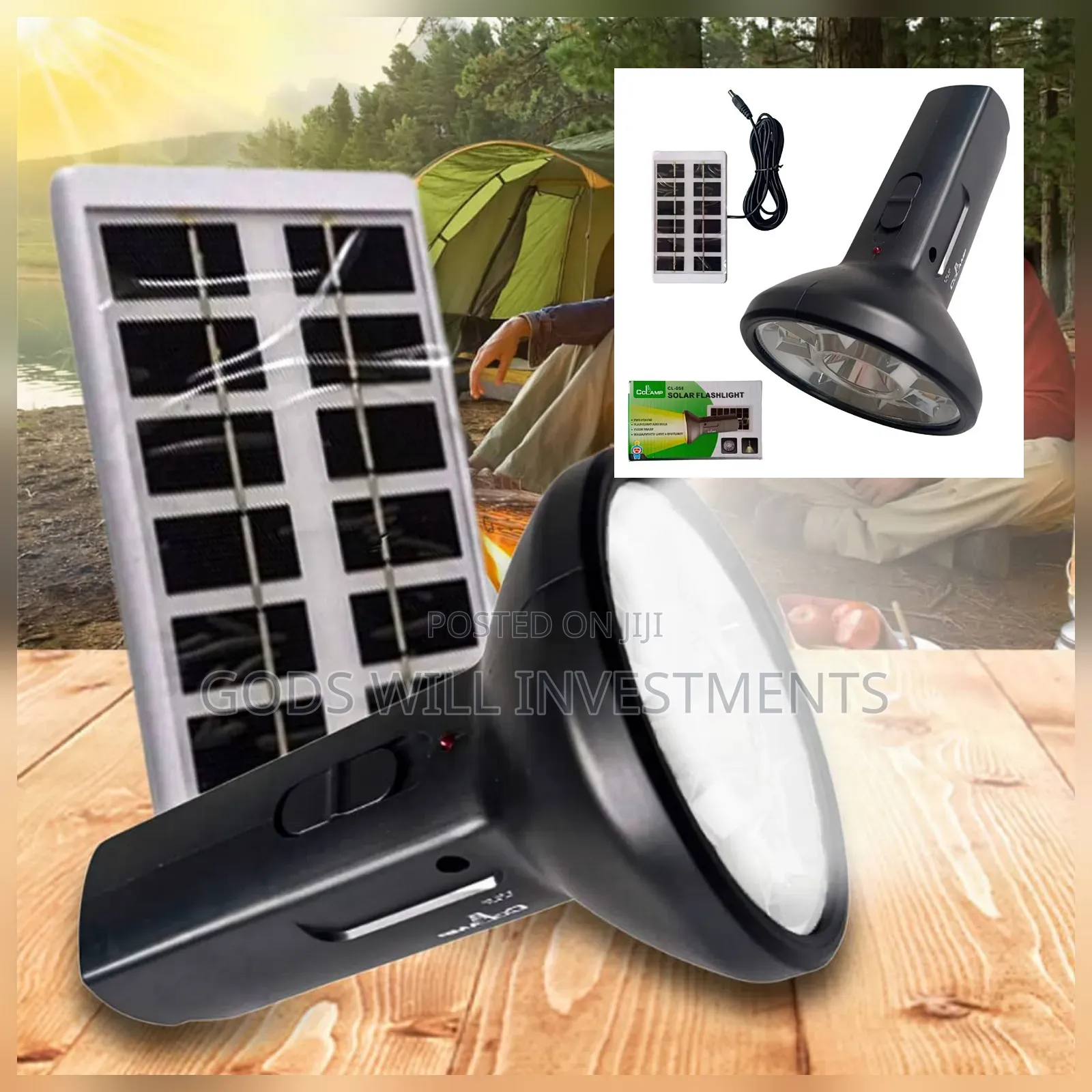 Cclamp Cl-058 Solar Flashlight.