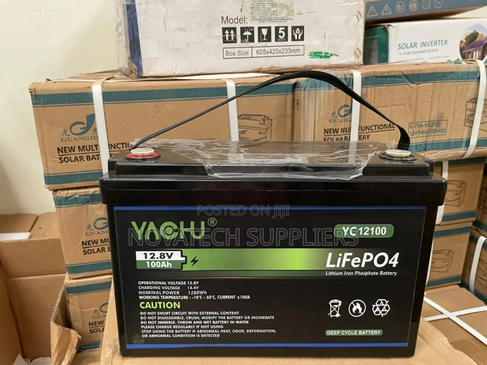 Yachu 100ah Lithium-Ion Solar Battery – 6000 Cycles