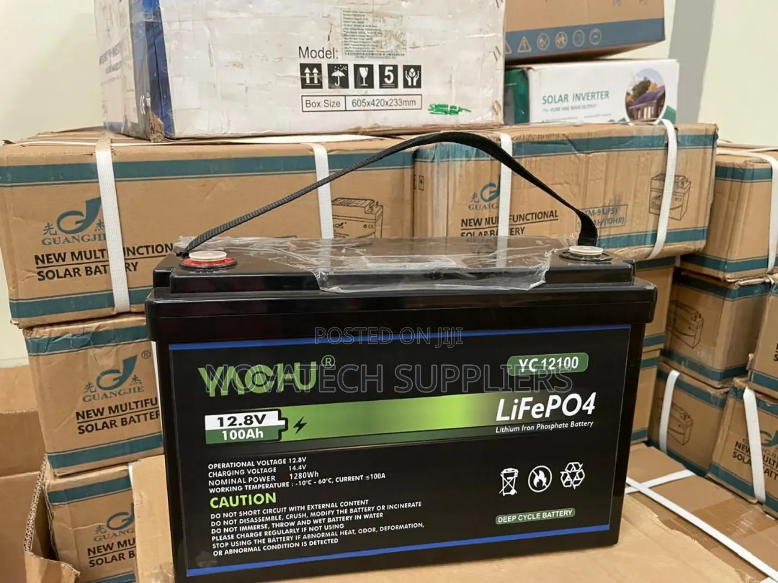 Yachu 100ah Long-Life Lithium Solar Battery