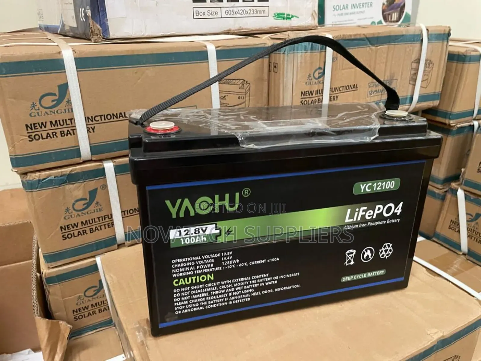 100ah Yachu Lithium Solar Battery – 15 Years Lifespan
