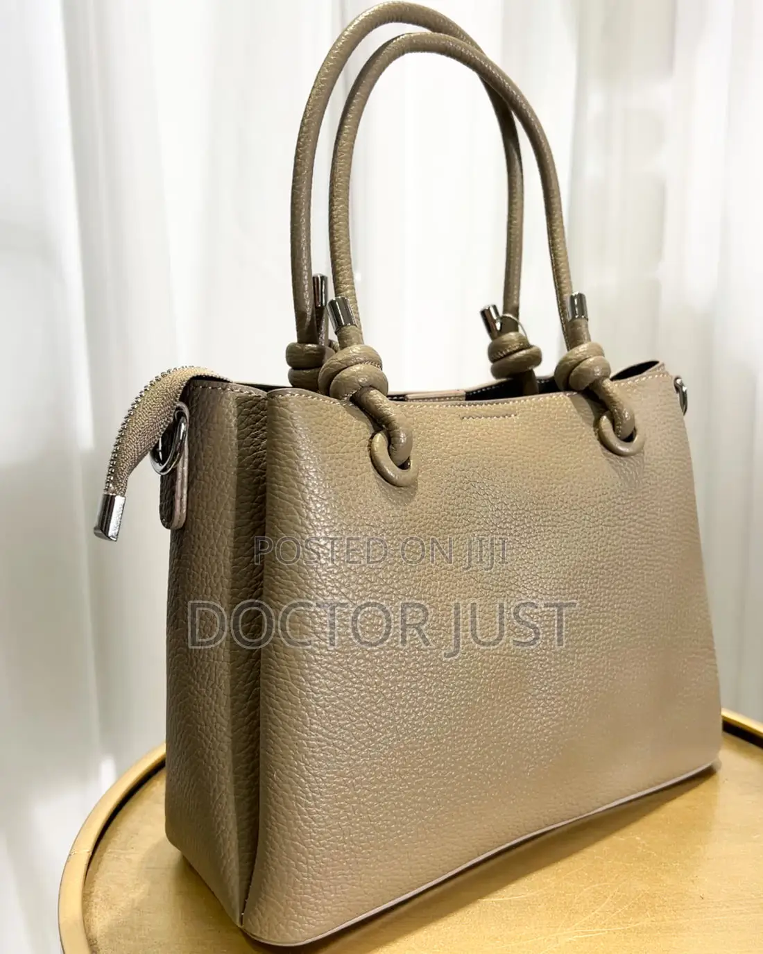 Annie Handbag (Taupe Black)