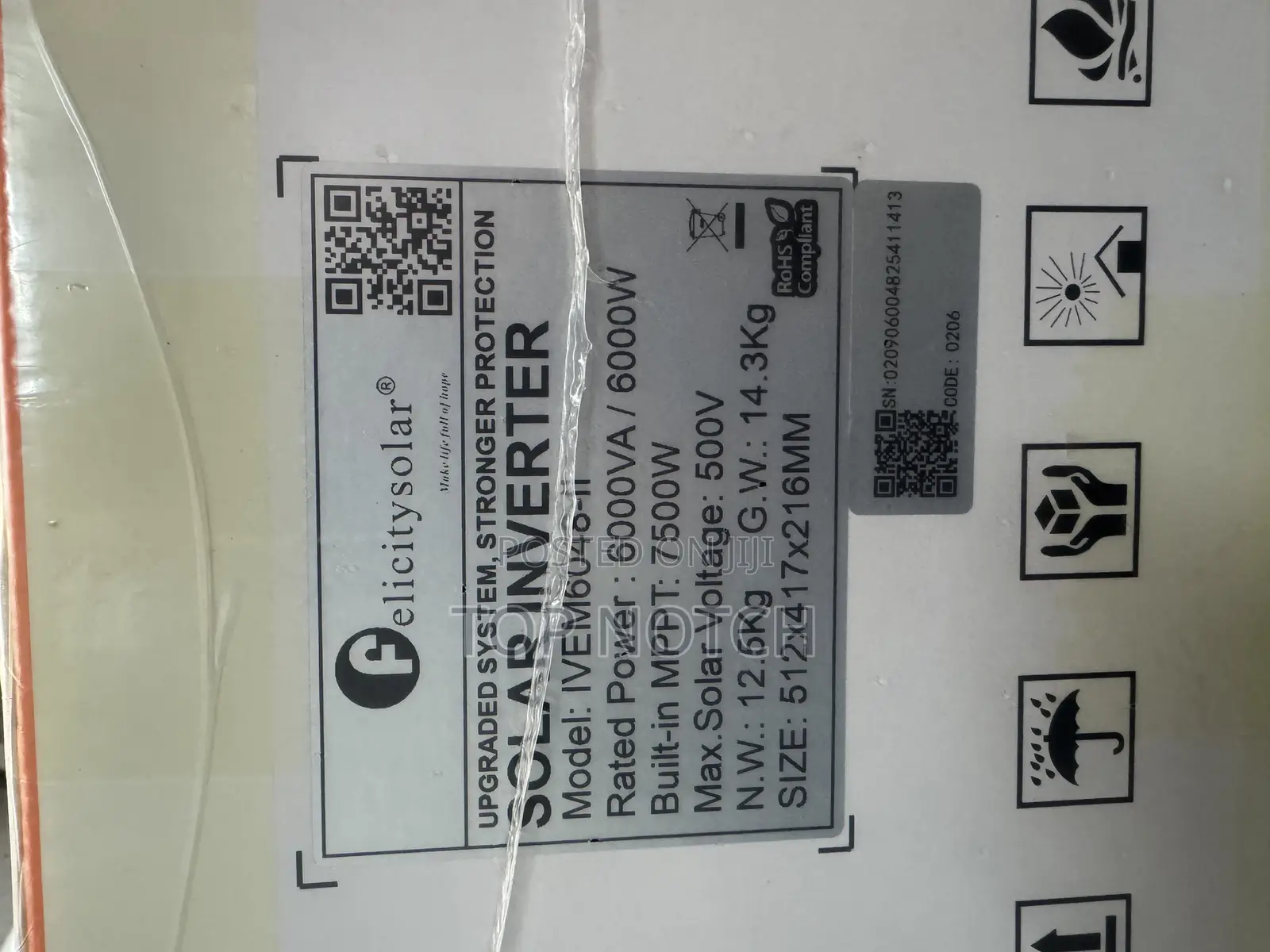 6000w, 48v Felicity Hybrid Solar Inverter