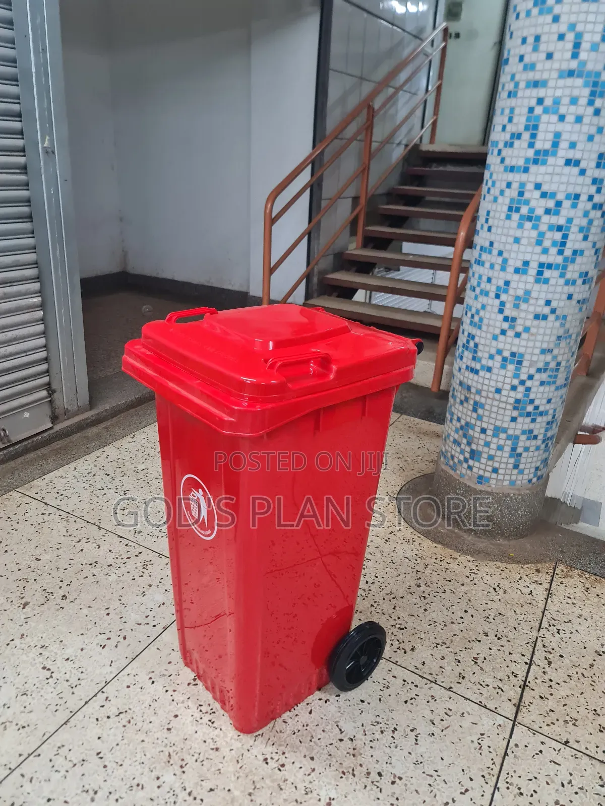 Two Wheels 120litres Plastic Dust Bins Plastic Dust Bins