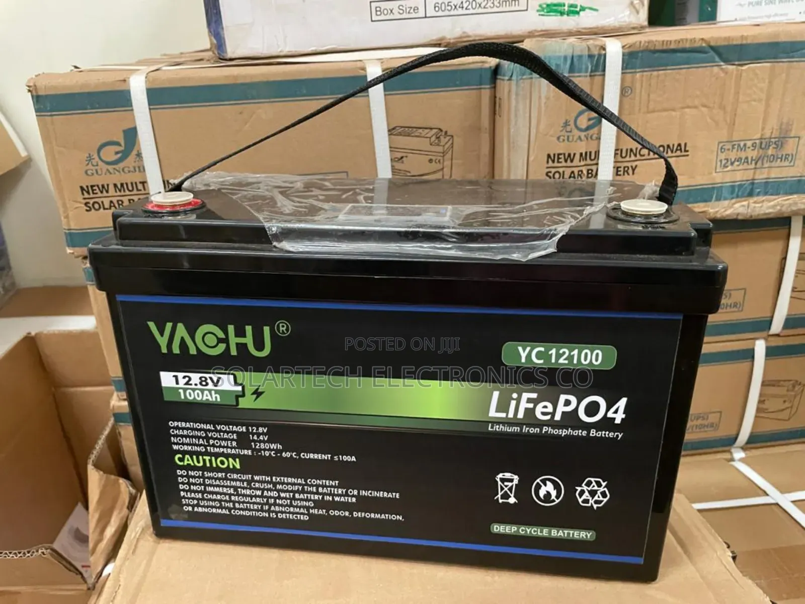 Yachu 100ah Solar Lithium Battery With 6000 Cycles