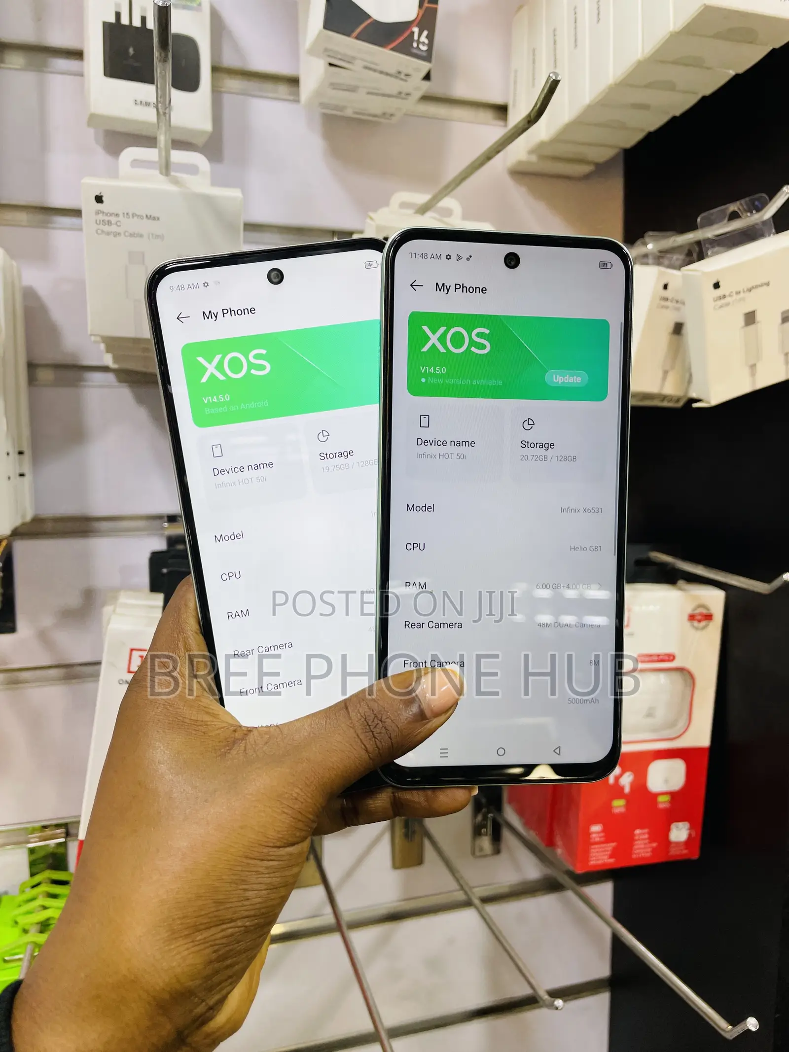 Infinix Hot 50i 128 GB Green