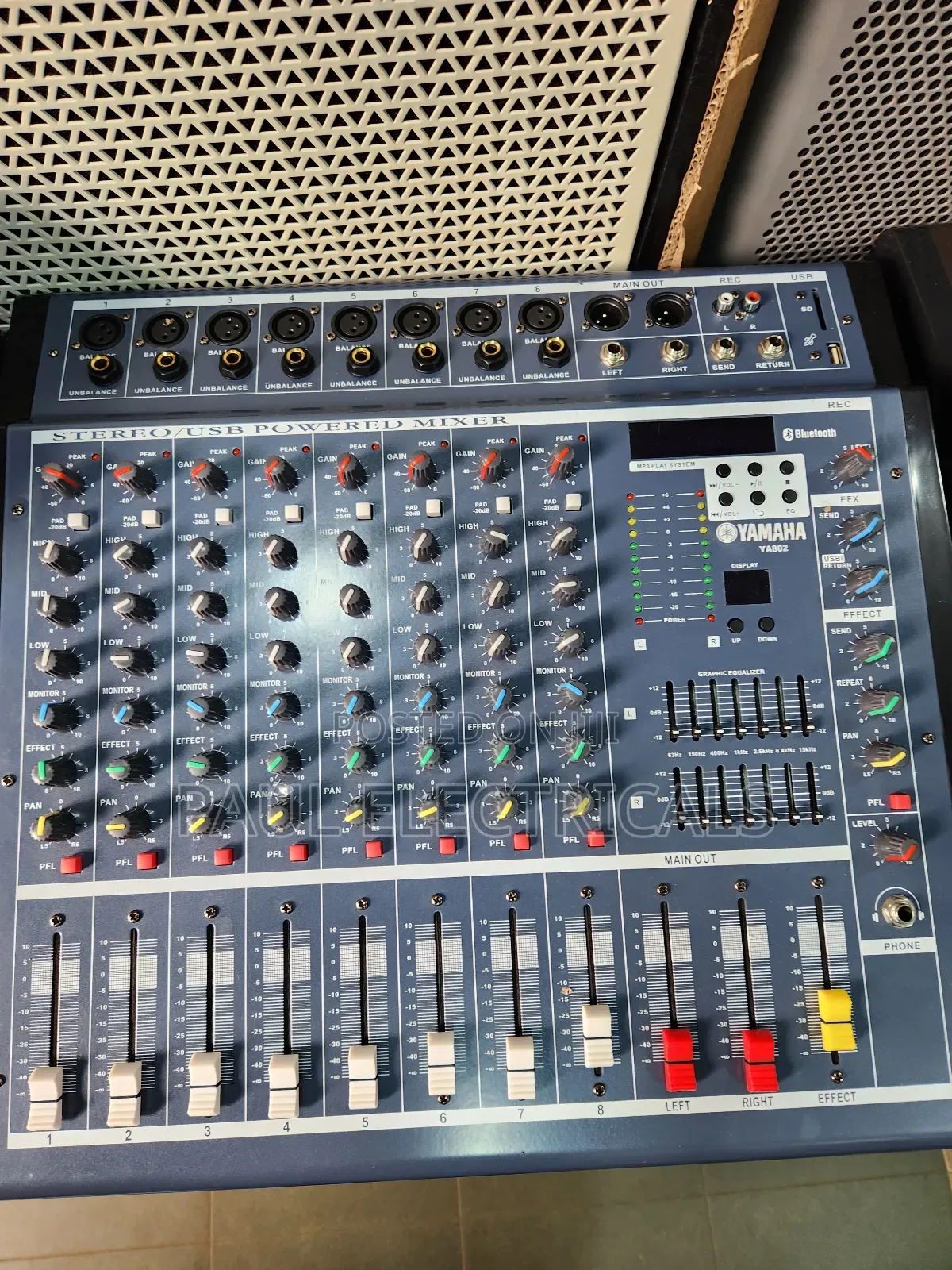 Yamaha Amp Mixer Ya802 8channel