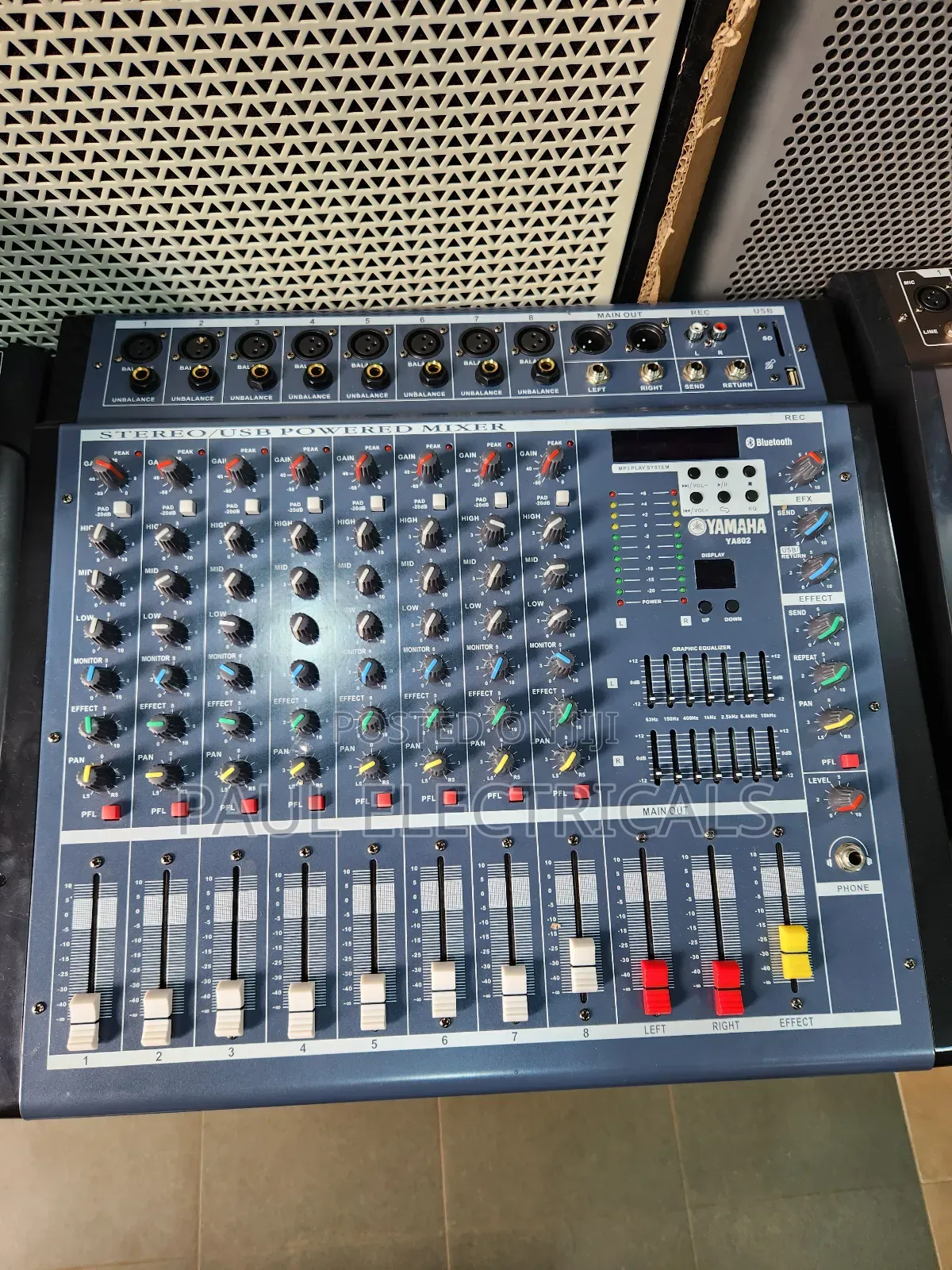 Yamaha Amp Mixer Ya802 8channel