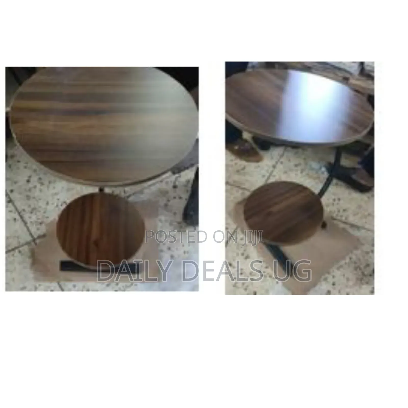 Modern Two-Tier Round Coffee / Side Table - Multicolor