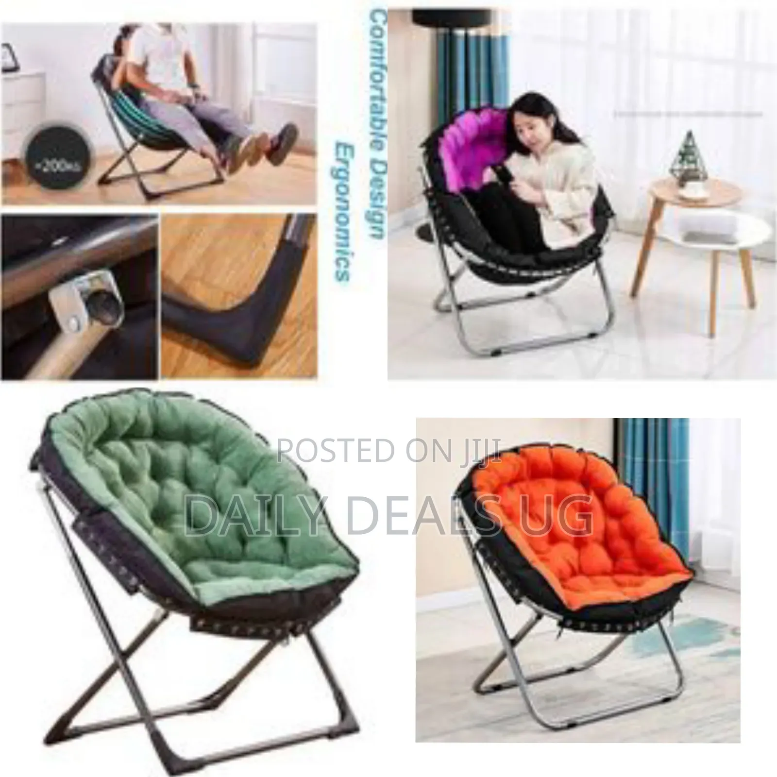 Folding Saucer Chair - Multicolor