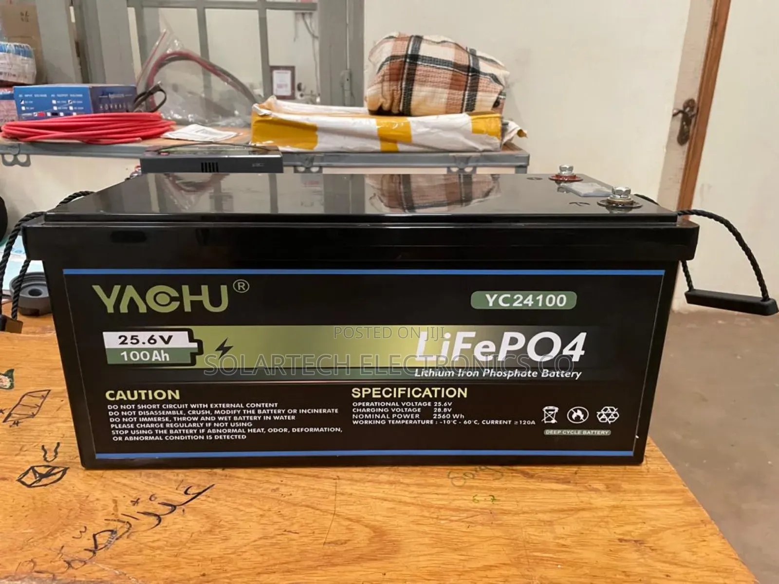 Yachu 25.6v 100ah Lithium Solar Battery – Long Life