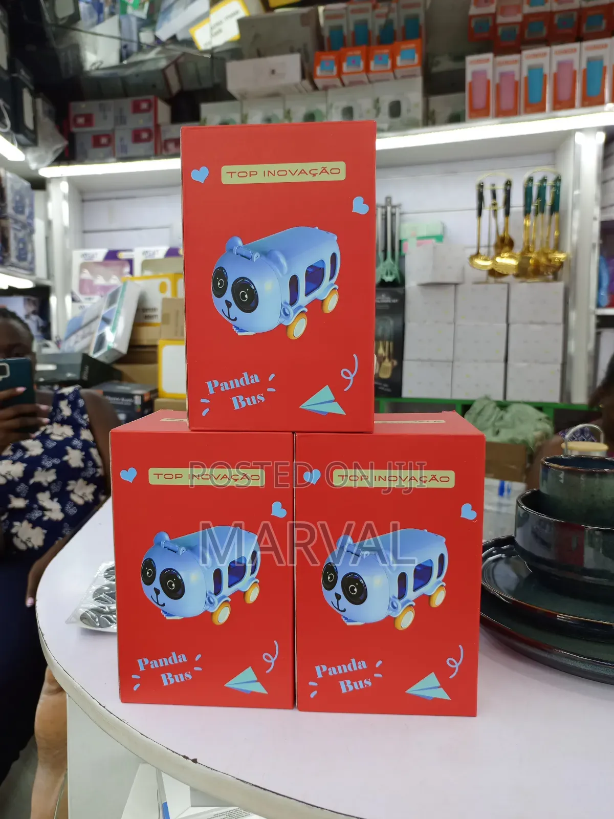 Panda Bus Shaped Water Bottle For Kids.