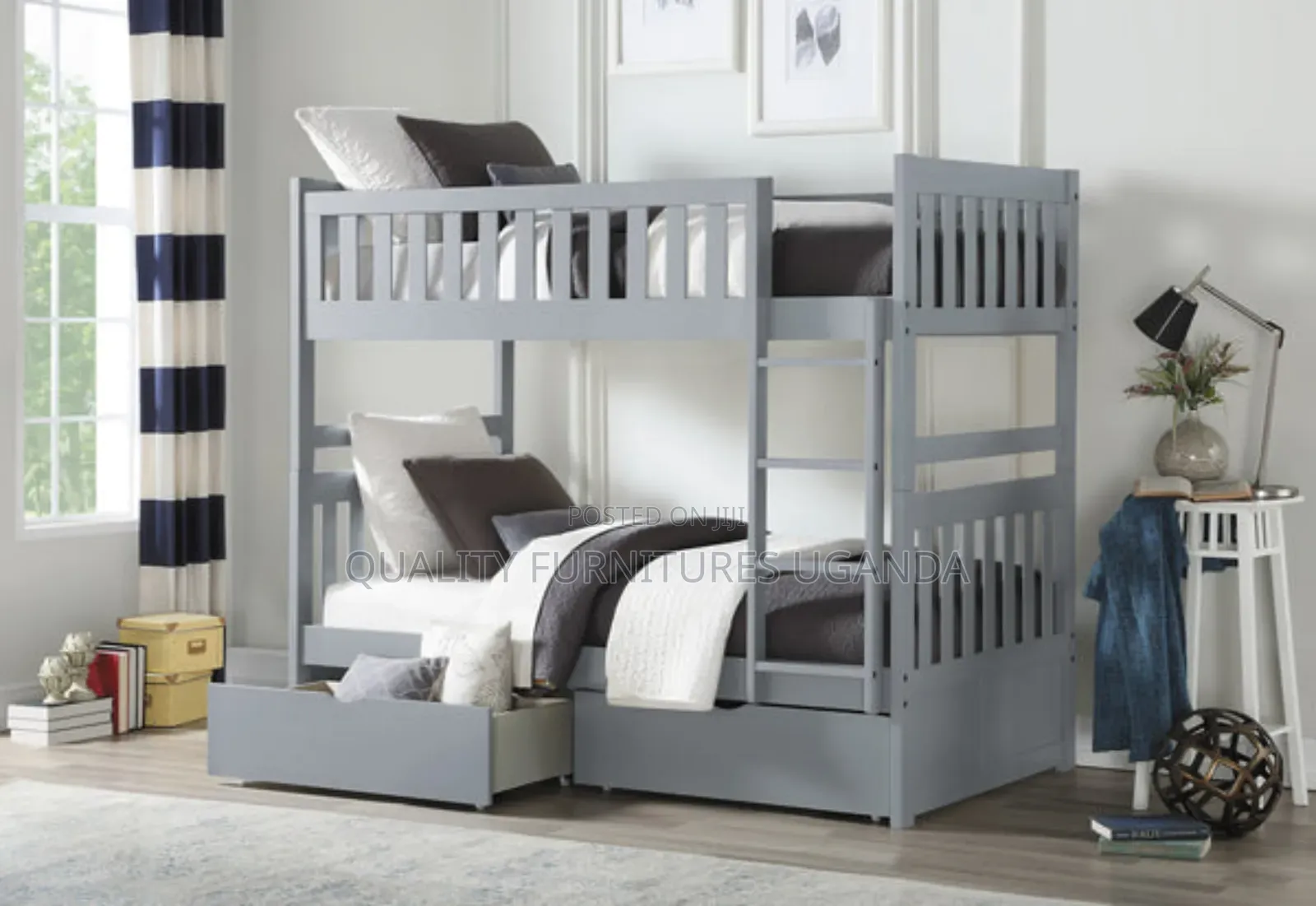 3*6 Gray Decker Bed/2 Ground Drawers