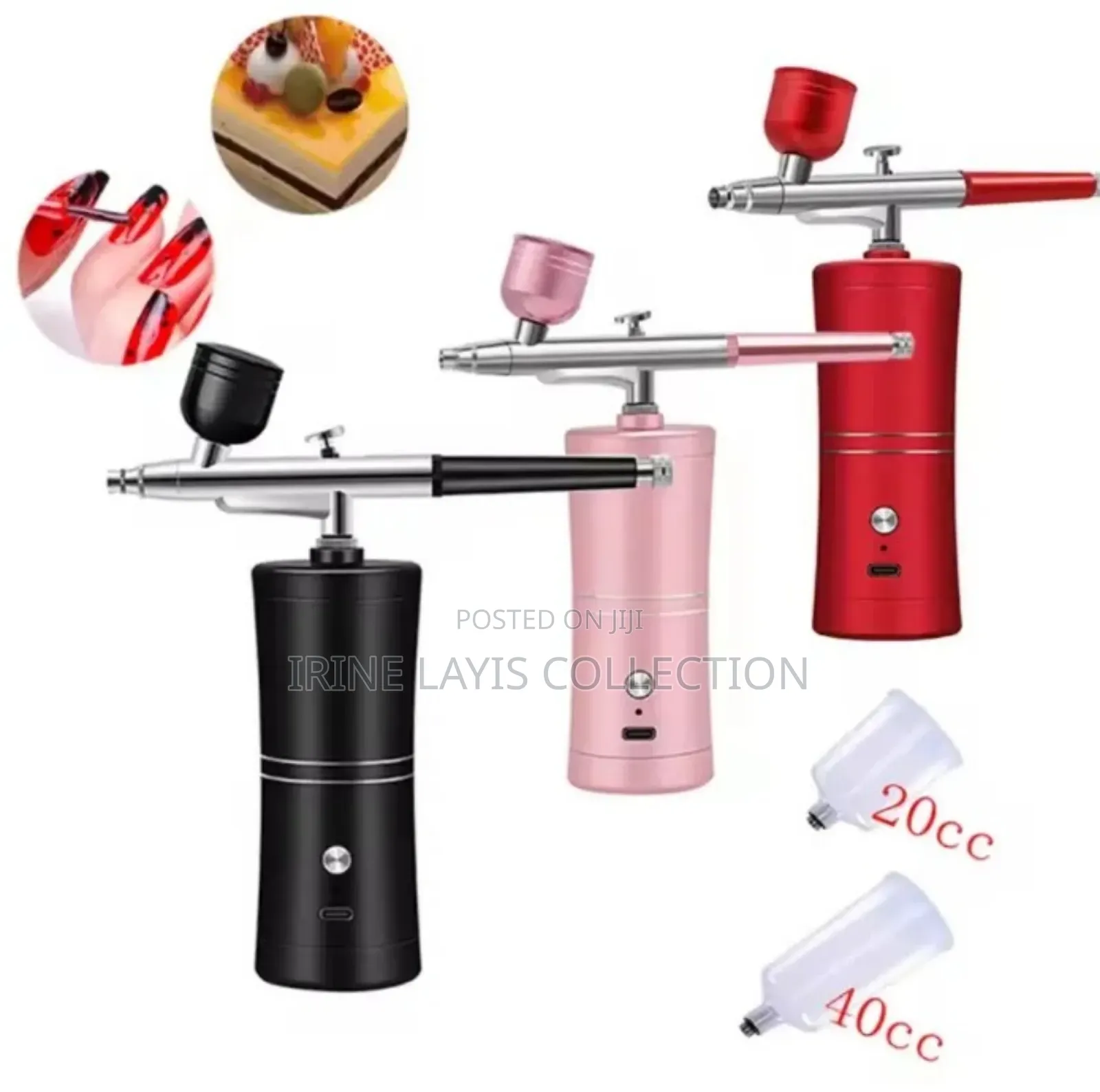 Rechargeable Portable Airbrush Kit With A Compressor.