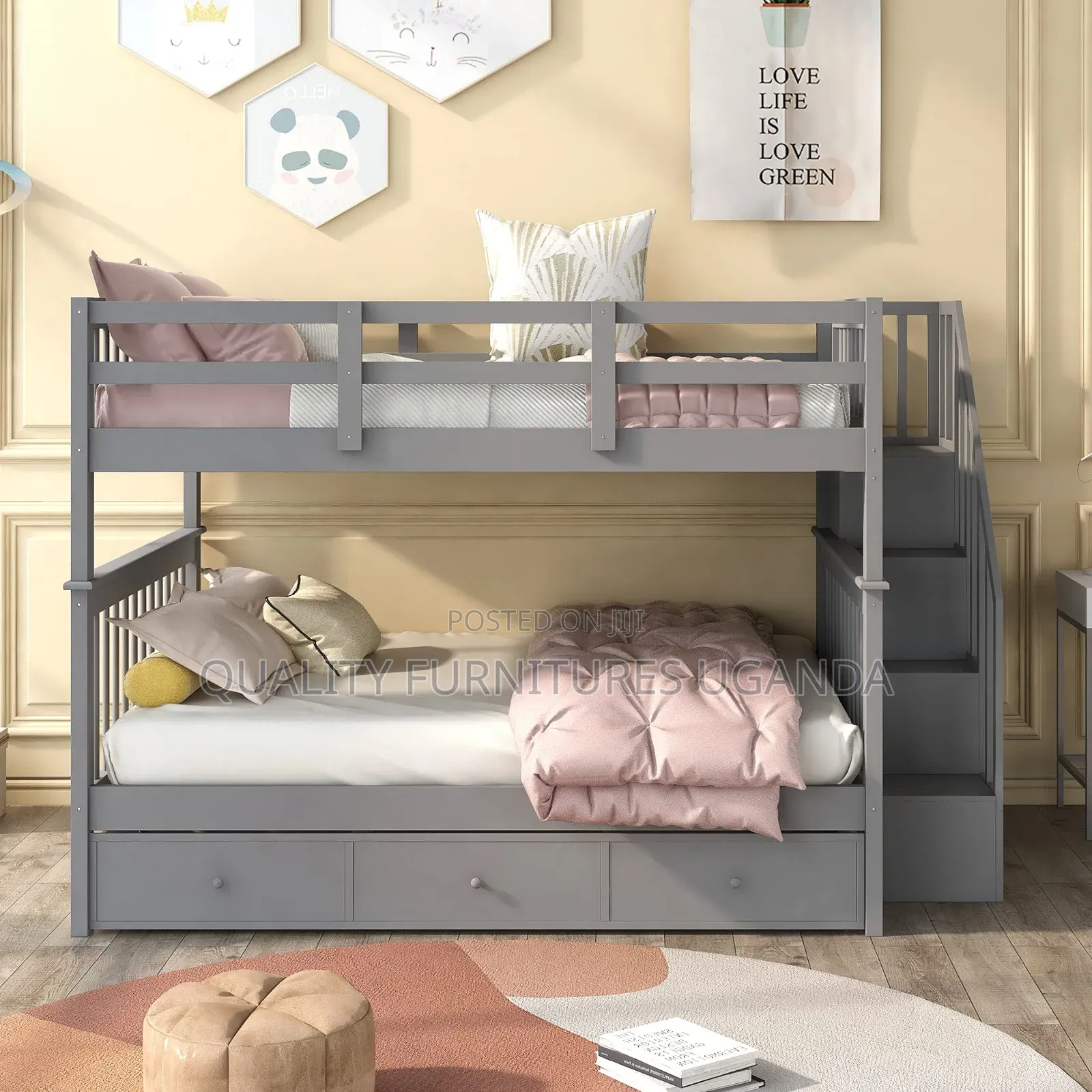 3*6 Stairs Decker Bed in Gray