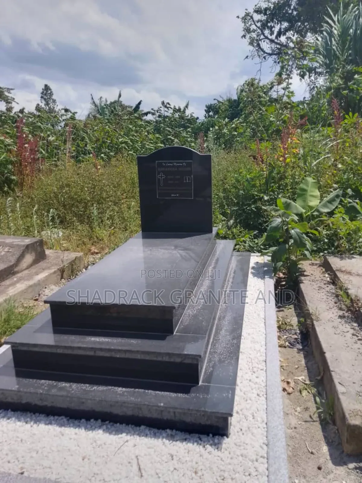 Both Marble and Tarazzo Grave at Low Cost